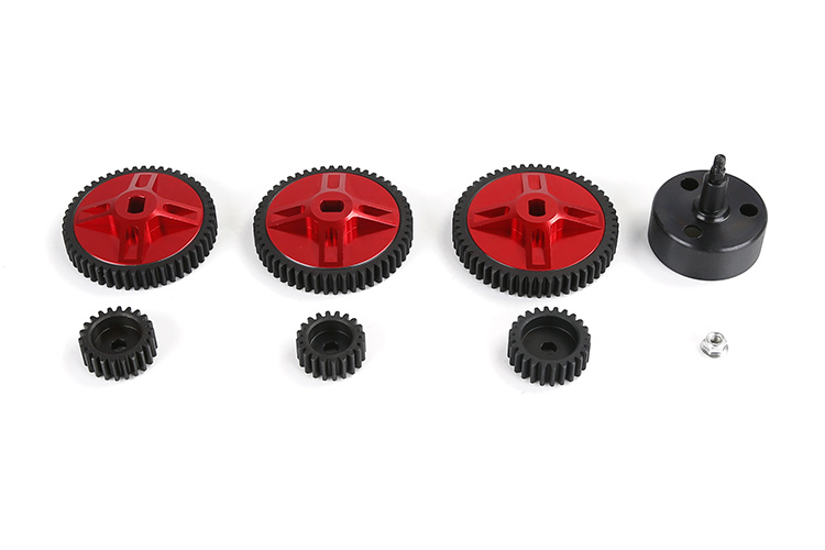 BAHA Metal High Speed Gear 54T/24T, 50T/22T, 52T/20T Set (met Hex Clutch Cup)