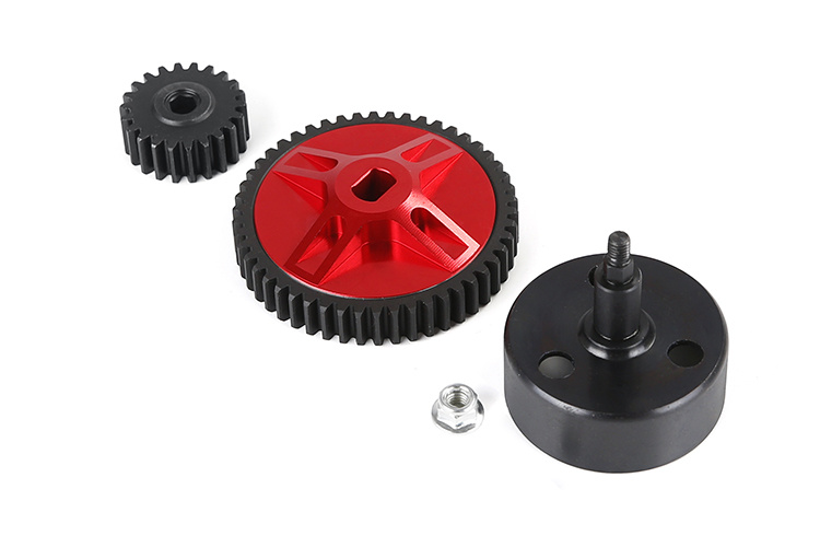 BAHA Metal High Speed Gear 54T/24T, 50T/22T, 52T/20T Set (met Hex Clutch Cup)