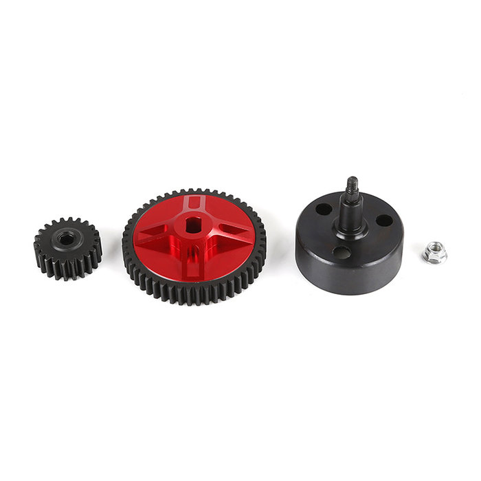 BAHA Metal High Speed Gear 54T/24T, 50T/22T, 52T/20T Set (met Hex Clutch Cup)