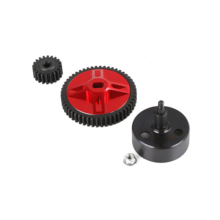 BAHA Metal High Speed Gear 54T/24T, 50T/22T, 52T/20T Set (met Hex Clutch Cup)