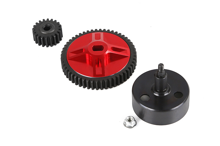 BAHA Metal High Speed Gear 54T/24T, 50T/22T, 52T/20T Set (met Hex Clutch Cup)