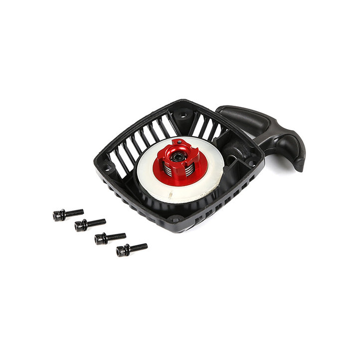 RovanSports Easy pull trekstarter met CNC metalen turbine in zilver of rood en plastic trektouwwiel