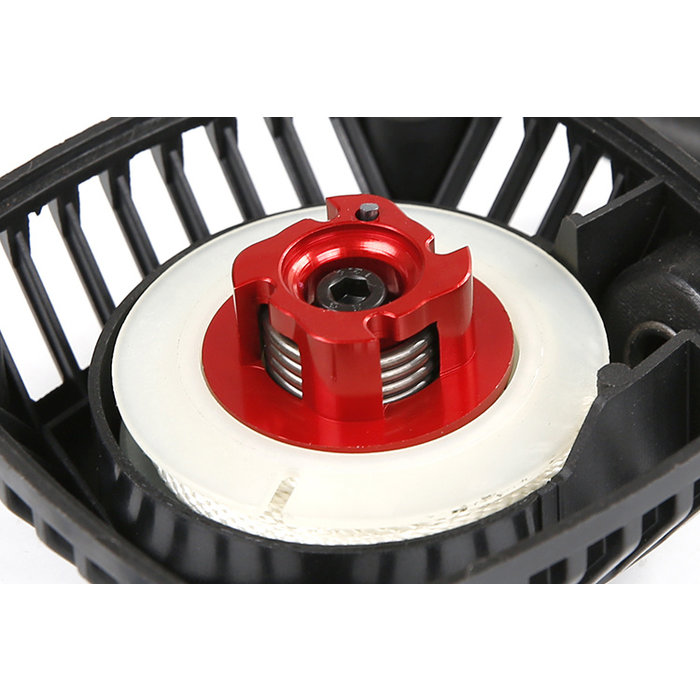 RovanSports Easy pull starter with CNC metal tubine puller in silver or red with plastic rope wheel