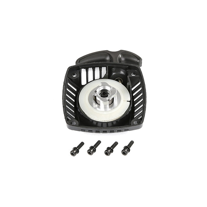 RovanSports Easy pull starter with CNC metal tubine puller in silver or red with plastic rope wheel