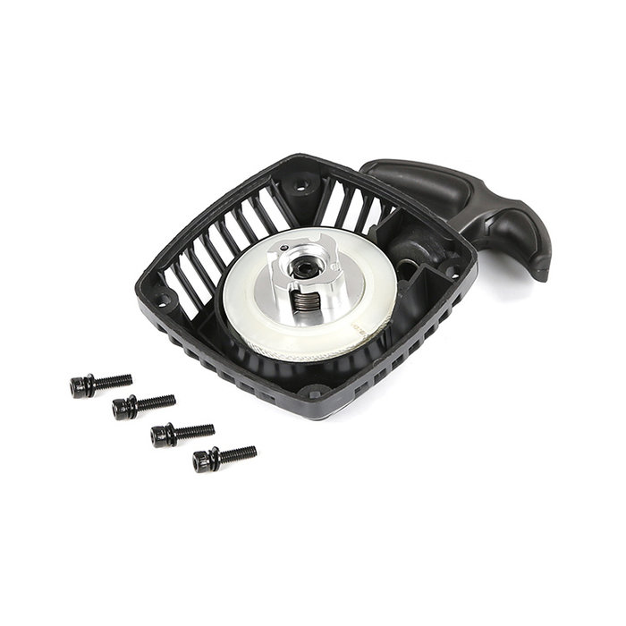 RovanSports Easy pull starter with CNC metal tubine puller in silver or red with plastic rope wheel