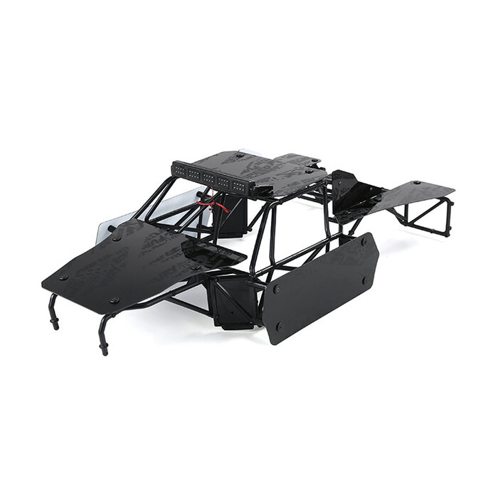 RovanLosi LT  Losi 5ive-T flatbed car shell with spotlight anti-roll frame set parts (red or green variant)