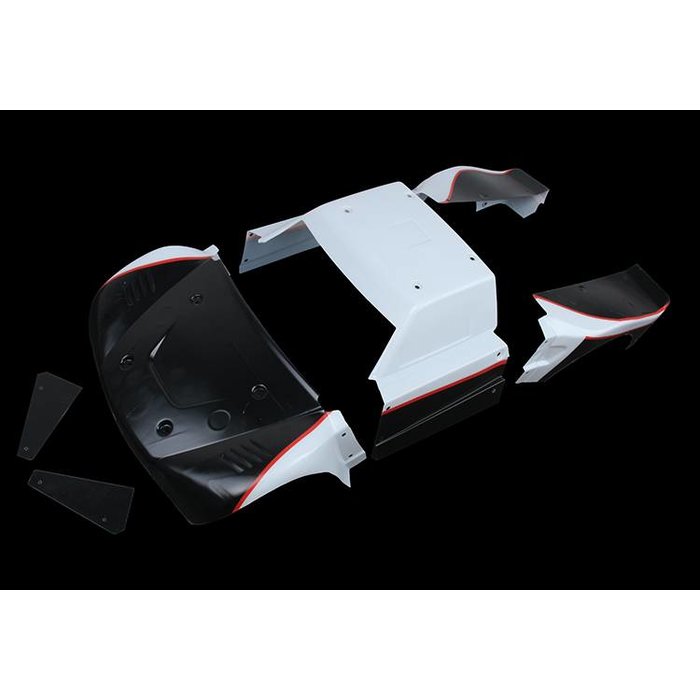 RovanLosi Middle body shell (delivered without stickers) ! Please note! The photo is purely for the color scheme; it only shows the center section and not the entire body.