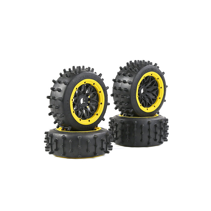 Rovan Outside Destroyer Tire set with sturdy 12mm pins 185x65+185x85 (set of 4pcs)