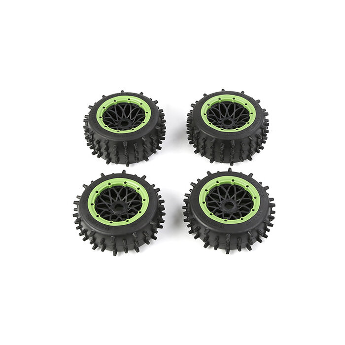 Rovan Outside Destroyer Tire set with sturdy 12mm pins 185x65+185x85 (set of 4pcs)