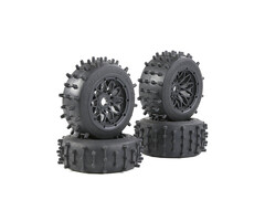 Rovan Outside Destroyer Tire set with sturdy 12mm pins 185x65+185x85 (set of 4pcs)