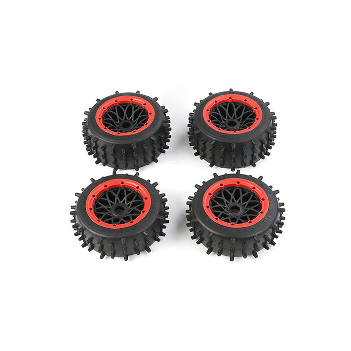 Rovan Outside Destroyer Tire set with sturdy 12mm pins 185x65+185x85 (set of 4pcs)