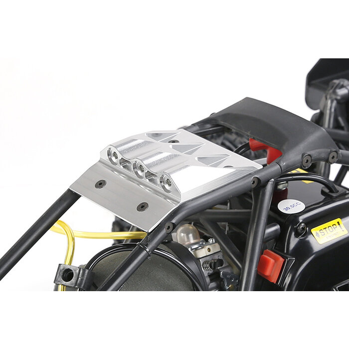 BAHA 5B CNC Alu Car Roof with led lights (in red and silver)