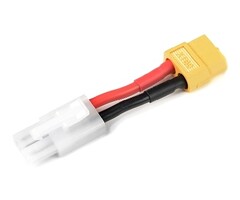 ReuTec Power adapterkabel - Tamiya  connecter vrouw <=> XT-60 connector vrouw 14AWG  siliconen kabel