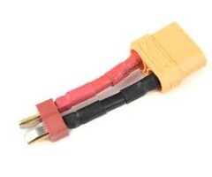 ReuTec Power adapterkabel - Deans  connecter vrouw <=> XT-60 connector vrouw 12AWG  siliconen kabel