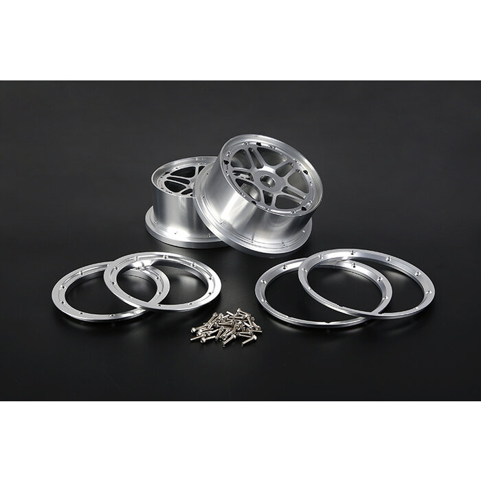 Losi 5-ive T/Rovan LT CNC-Aluminium-Metall-Laufradsatz Fünf-Sterne-Modell