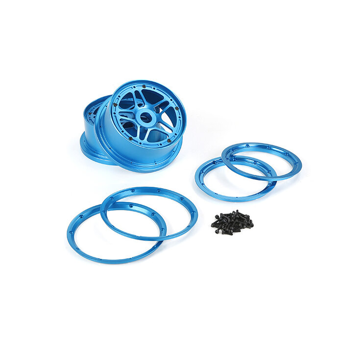 Losi 5-ive T/Rovan LT CNC aluminium metalen wielset vijfsterren model