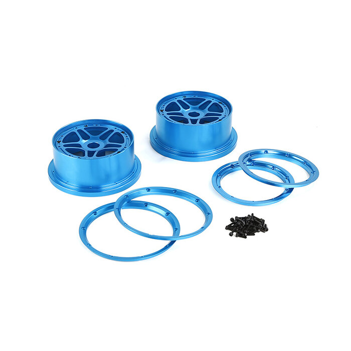 Losi 5-ive T/Rovan LT CNC-Aluminium-Metall-Laufradsatz Fünf-Sterne-Modell