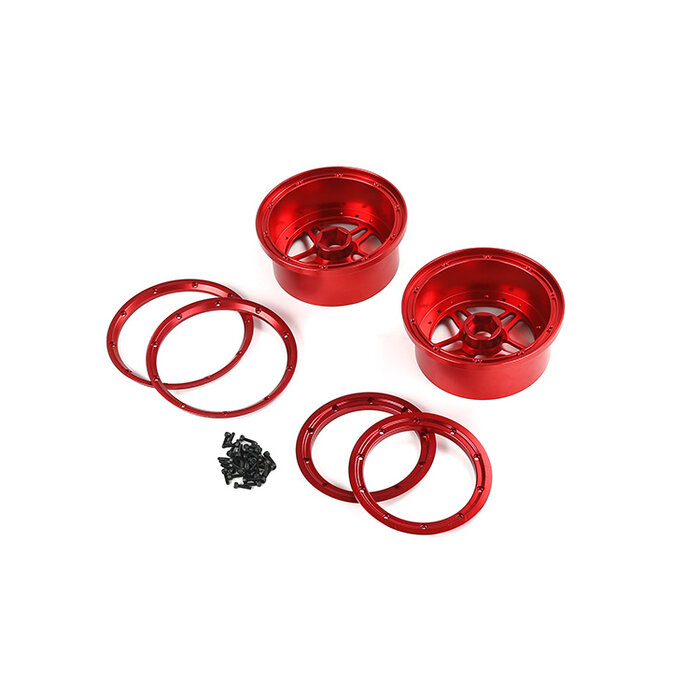 Losi 5-ive T/Rovan LT CNC-Aluminium-Metall-Laufradsatz Fünf-Sterne-Modell