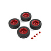 LT CNC metal five-star wheel all-terrain tire assembly (in several colors)