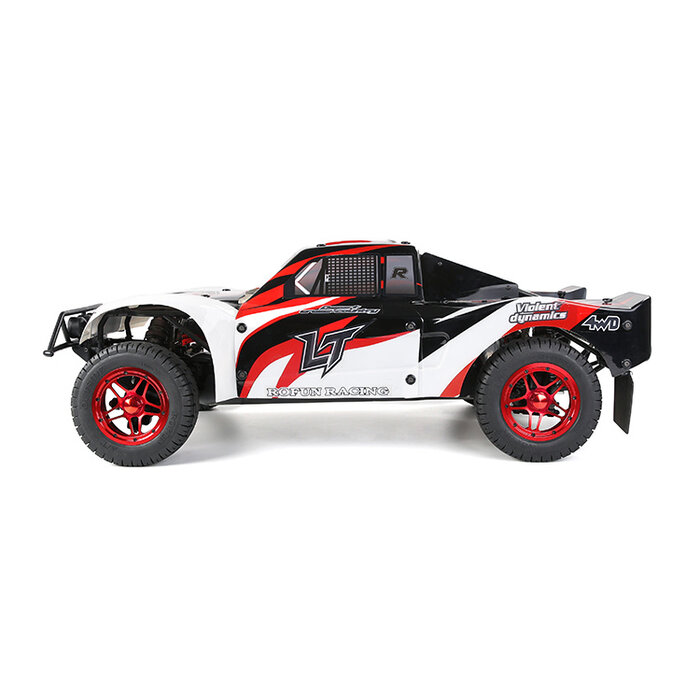 LT CNC metal five-star wheel all-terrain tire assembly (red)