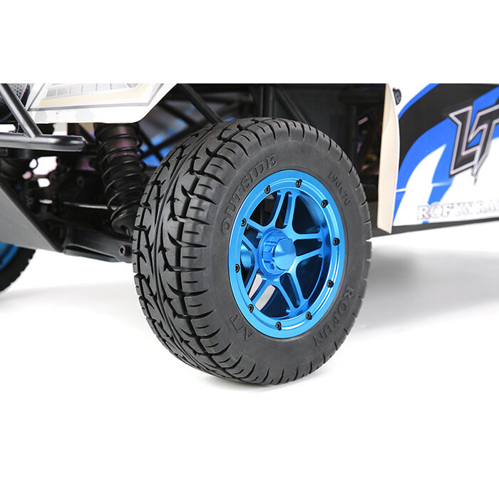 LT CNC metal five-star wheel all-terrain tire assembly (red)