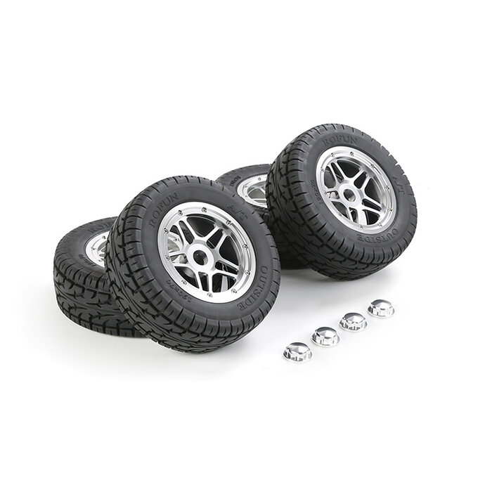 LT CNC-Metall-Fünfsternrad-All-Terrain-Reifenbaugruppe (in mehreren Farben)