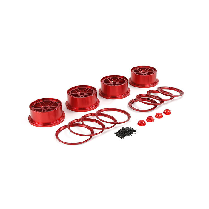 Losi 5-ive T / Rovan LT CNC Alu Metal wheelset five-star model