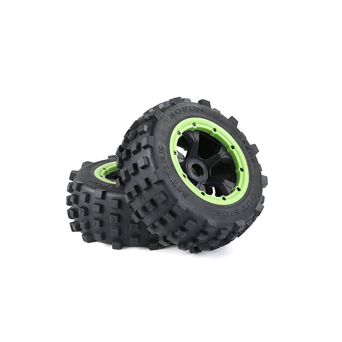 RovanSports 5T/5SC Knobby wheel set rear 195x80 (2pcs)