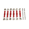 Rovan LT, SLT 2nd gen. CNC Aluturnbuckle and tie rod end kit (in several colors)