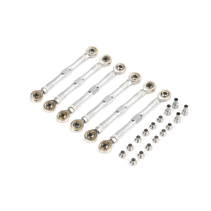 Rovan LT, SLT 2nd gen. CNC Aluturnbuckle and tie rod end kit (in several colors)