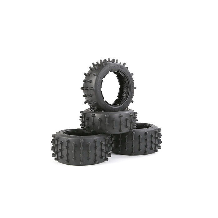 Rovan Outside Destroyer Bandenset met stevige 12mm pins 185x65+185x85