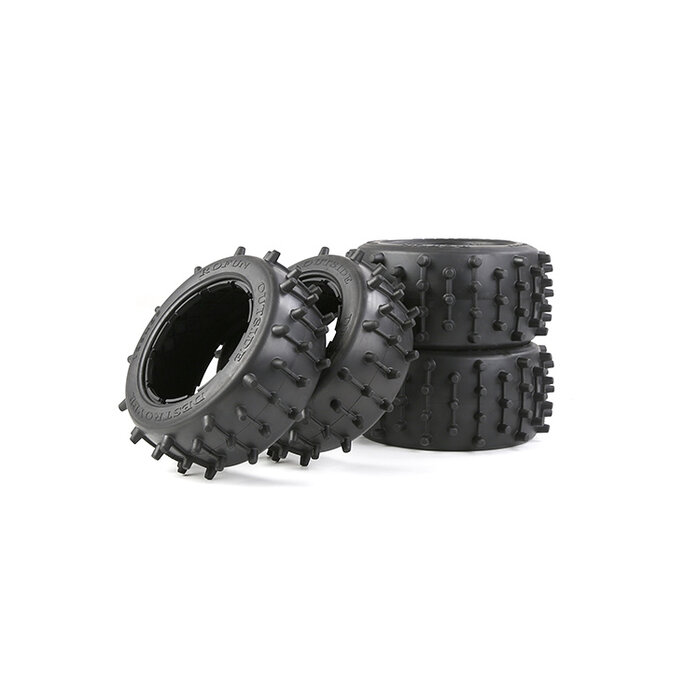 Rovan Outside Destroyer Bandenset met stevige 12mm pins 185x65+185x85