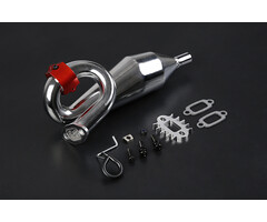 BAHA mounted CNC metal clamp built-in silencer resonant tube kit (clamp in several colors)