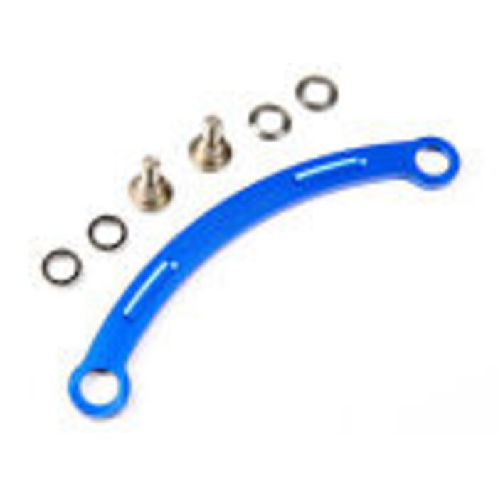 GTBRacing Losi 5ive-T steering rod double bearing + steel screw pad in silver, blue and orange