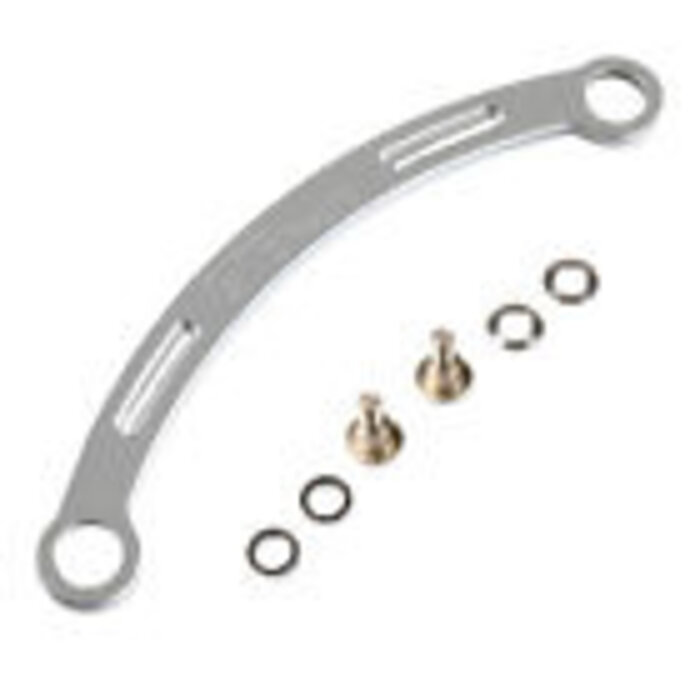 GTBRacing Losi 5ive-T steering rod double bearing + steel screw pad in silver, blue and orange