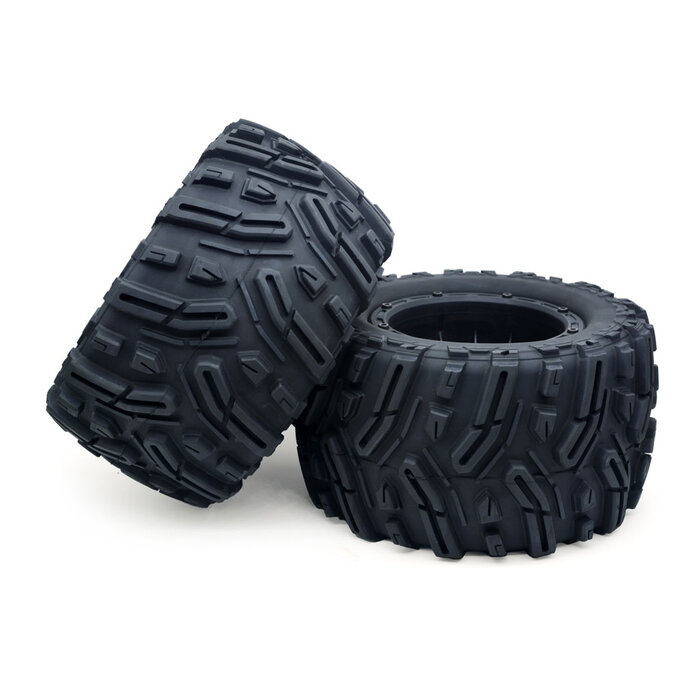 ZD Racing  MX-07 Wiel & Bandenset (Zwart) - set van 2 stuks.