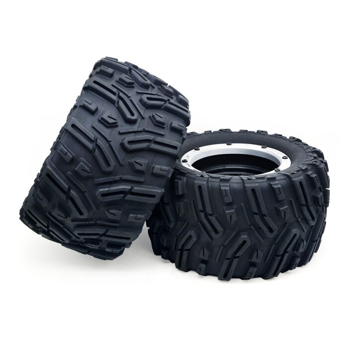 ZD Racing  MX-07 Wiel & Banden Set (Zilver) (2pcs)