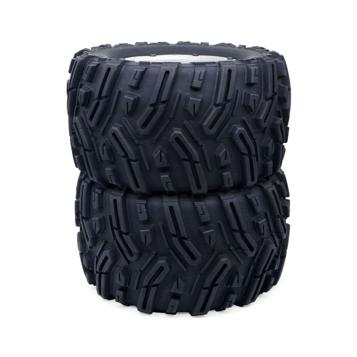 ZD Racing  MX-07 Wiel & Banden Set (Zilver) (2pcs)