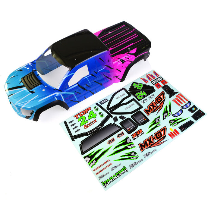 ZD Racing MX-07 Karosserie (Farben) + Aufkleber (3 verschiedene Farben)