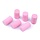 Pink air filter foam element set for alloy shock cap set (6pc)