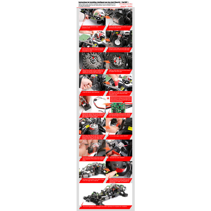 RovanSports 2. Gen. Intelligenter Elektrostarter (Universalmodelle/45 cm³ und darunter) – für einen einfachen Starter mit Schwungrad