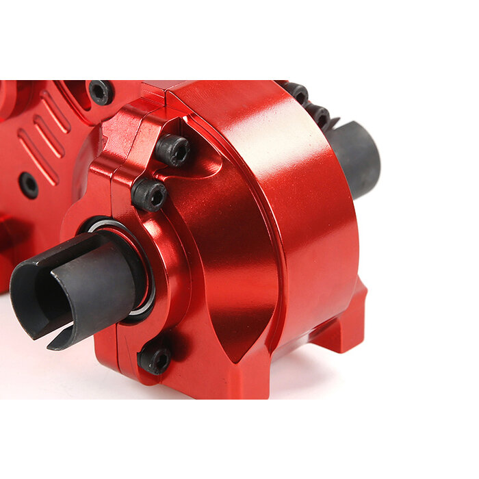 RovanSports BAHA CNC Alu-Getriebe komplett 2. Generation. in Silber oder Rot