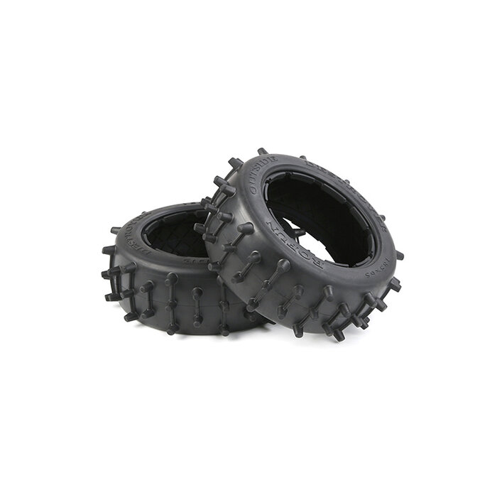 Rovan Outside Destroyer Tire set with sturdy 12mm pins 185x65 )2pc.)