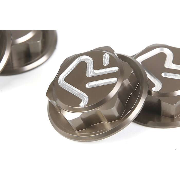 F5/RF5/D5 series with CNC metal sealed tire nuts 4 pcs in titanium color
