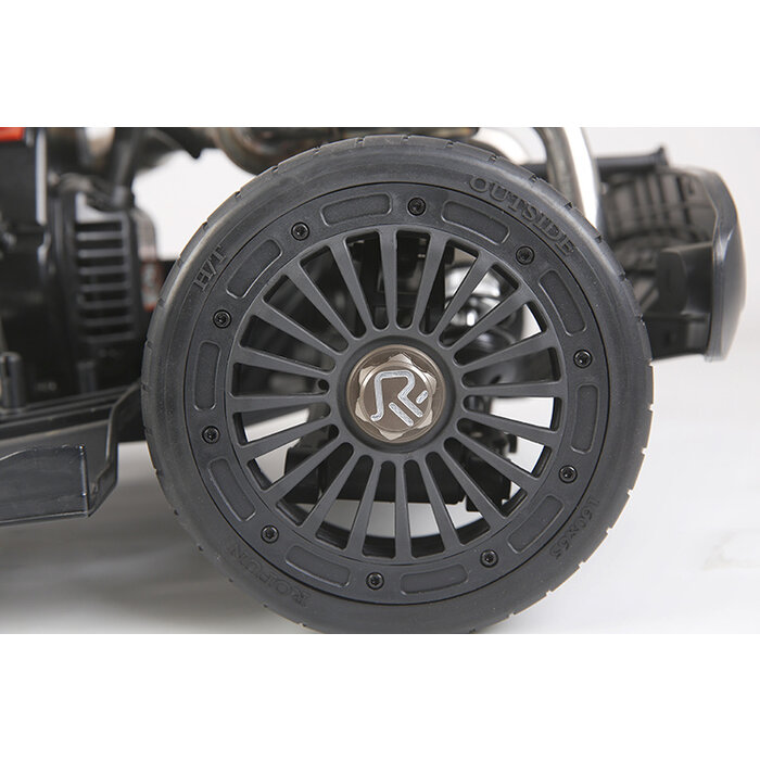 F5/RF5/D5 serie 4 stuks CNC metalen dichte wielmoeren in titanium kleur