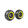 Rovan Outside Destroyer Rear Tire set with sturdy 12mm pins 185x85 with black rim and beadlock in various colors (2pc.)