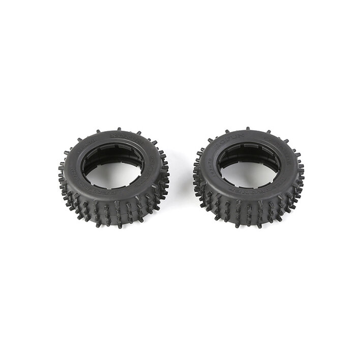 RovanLosi Rovan LT / Losi 5ive-T set banden met extra stevige lange pin 195x70 (2pcs)