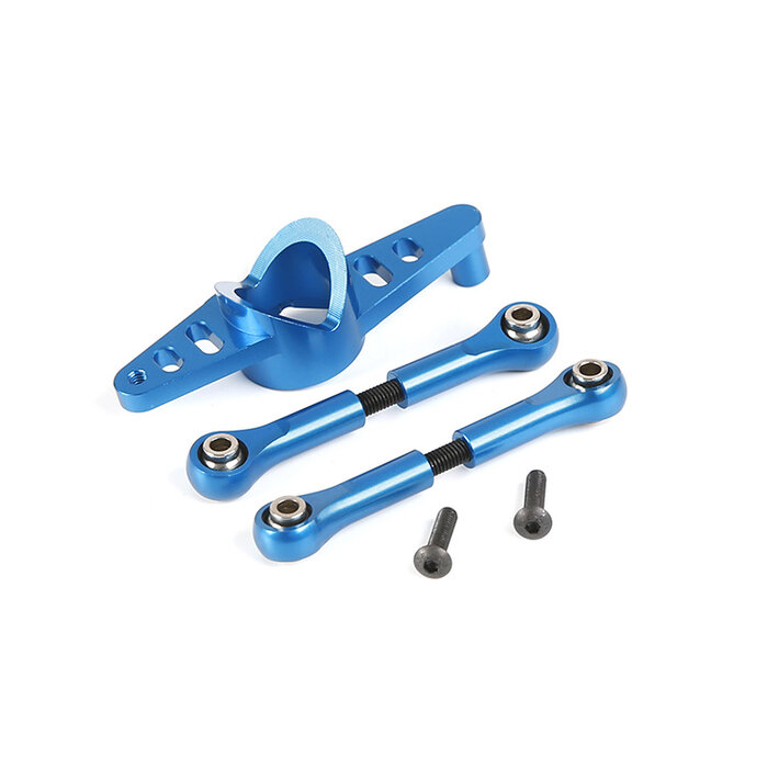 RovanLosi Rovan LT / Losi 5ive-T CNC Alu Dual Steering Ruddre Base kit (in verschillende kleuren)