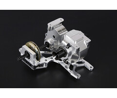 BAHA 5B CNC Metal Rear Axle Wave Box Assembly Kit (silver)