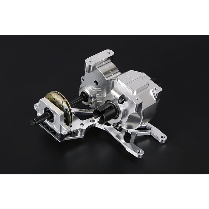 BAHA 5B CNC Metal Rear Axle Wave Box Assembly Kit (silver)